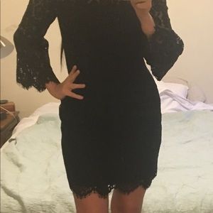 Ralph Lauren black lace cocktail dress